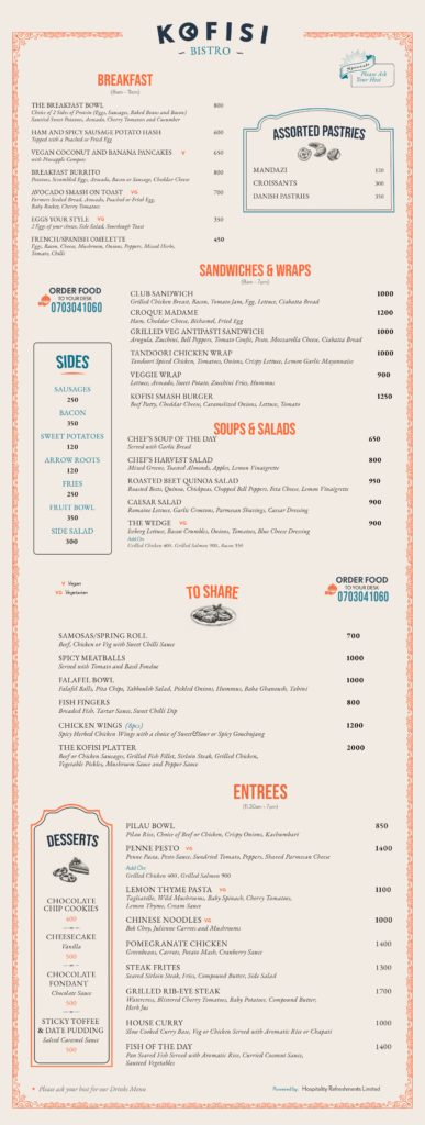Menu - KOFISI Africa